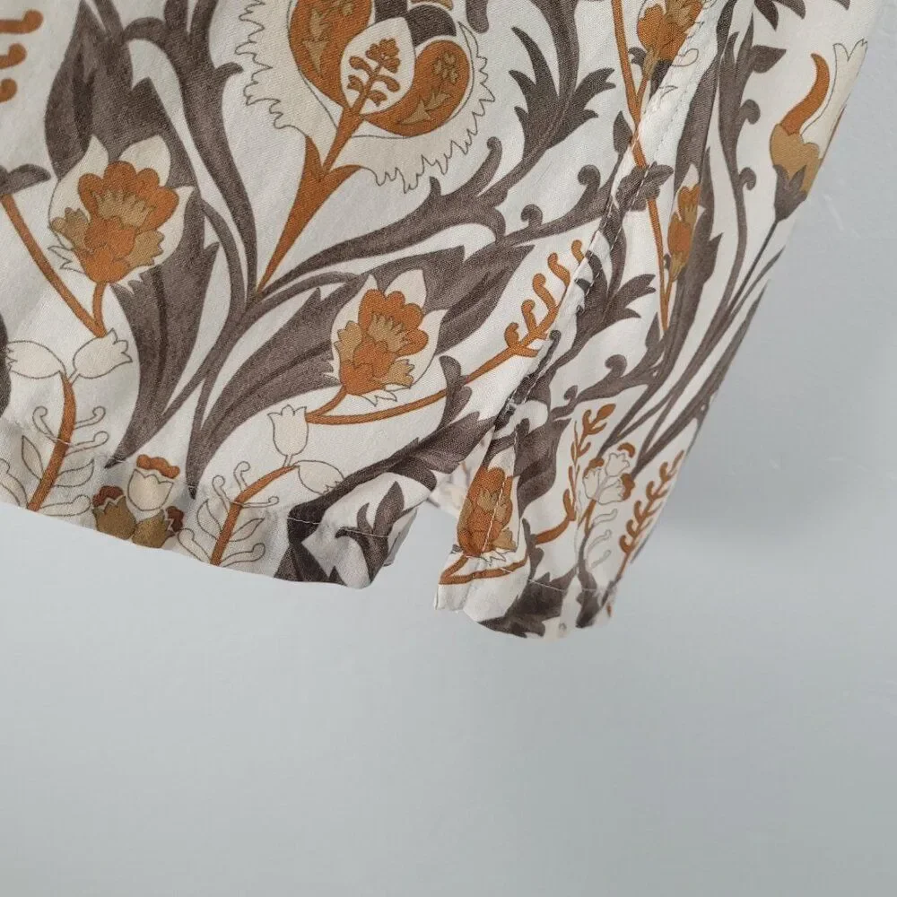 Abercrombie & Fitch Size XS Men's Button Shirt Camp Short Sleeve Floral Multi - Picture 10 of 12